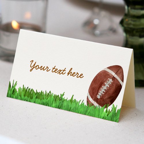Football Birthday Party Place Card