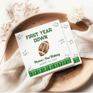 Football Birthday Party Welcome Sign Napkins