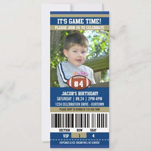 Football Birthday Photo Template