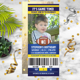 Football Birthday Photo Template