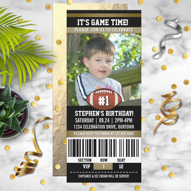 Football Birthday Photo Template (Creator Uploaded)