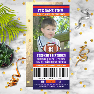 Football Birthday Photo Template