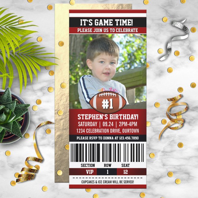 Football Birthday Photo Template (Creator Uploaded)