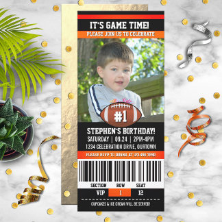 Football Birthday Photo Template