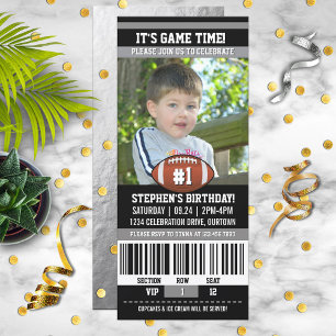 Football Birthday Photo Template
