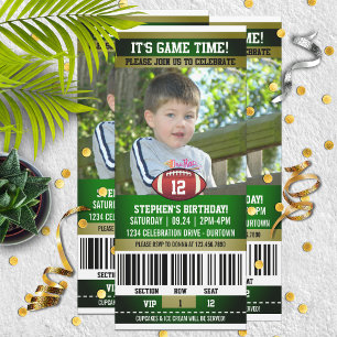 Football Birthday Photo Template