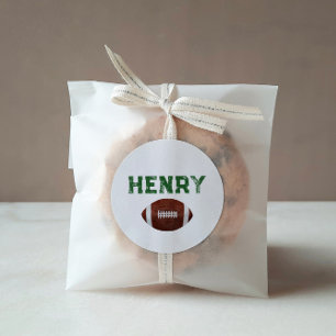 Football Birthday Sticker