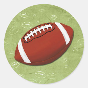 Football Blitz Kids' Birthday Party Classic Round Sticker