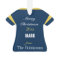 Football Blue & Gold Jersey Ornament