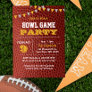 Football Bowl Championship Party Invitation