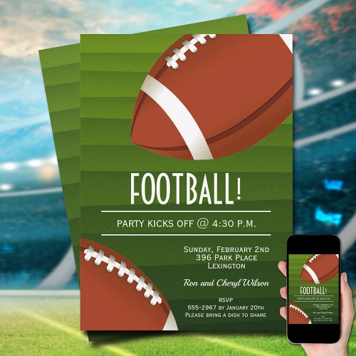 Football Bowl Game Invitation