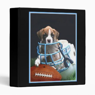 Football boxer puppy binder