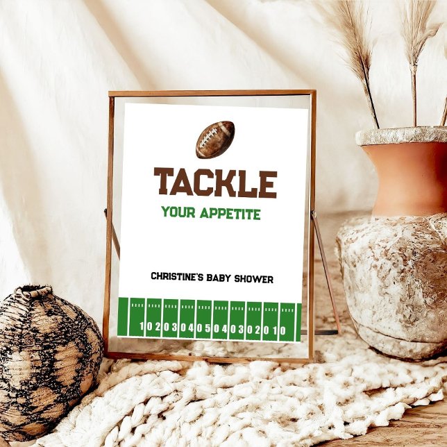 Football Boy Baby shower food  Sign (Creator Uploaded)
