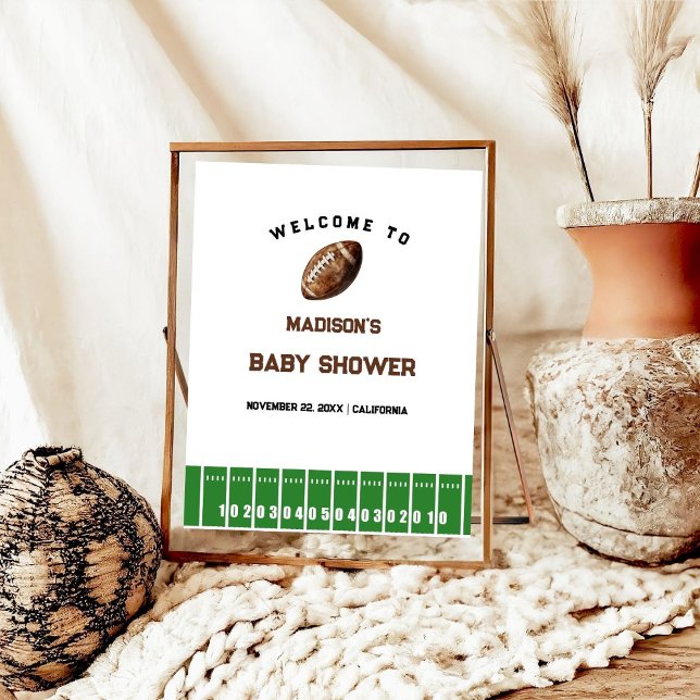 Football Boy Baby shower Welcome Sign (Creator Uploaded)
