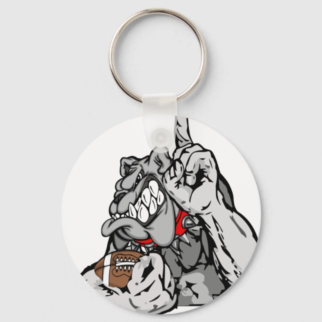 football bulldog keychain (Front)