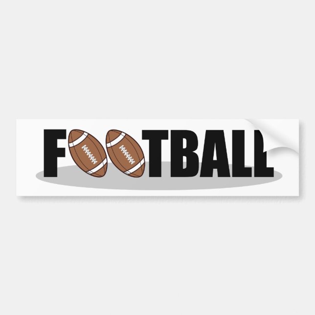 Football bumper sticker (Front)
