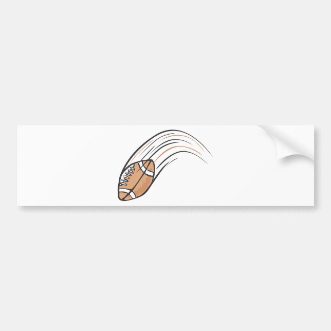 Football Bumper Sticker | Custom Football Stickers (Front)