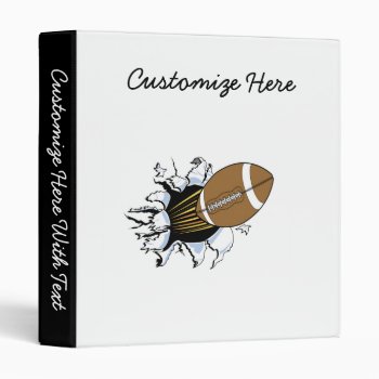 Football Burst T-shirts And Gifts 3 Ring Binder by sport_shop at Zazzle