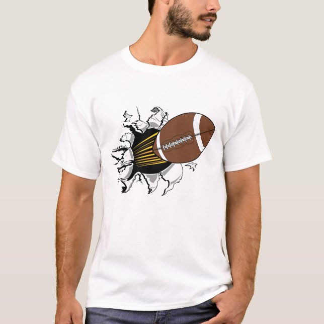 Football burster t-shirt (Front)