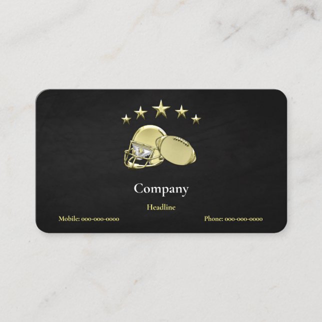 Football Business Card (Front)