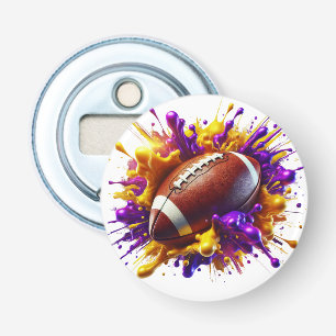 Football Button Bottle Opener