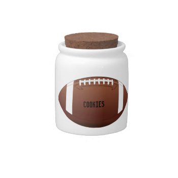 Football Candy Jar by Allita at Zazzle