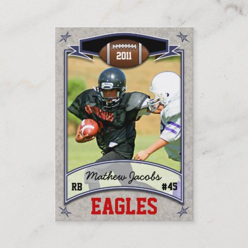 Football Card Business Card Template