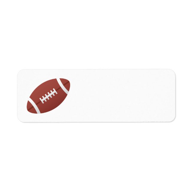 Football cartoon blank label (Front)
