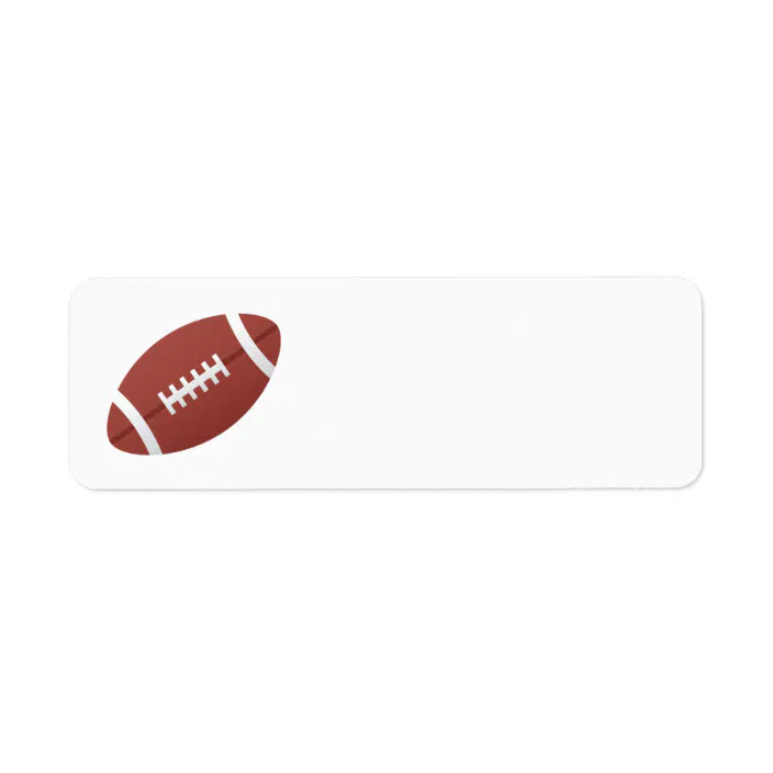 Football Cartoon Blank Label Zazzle Com