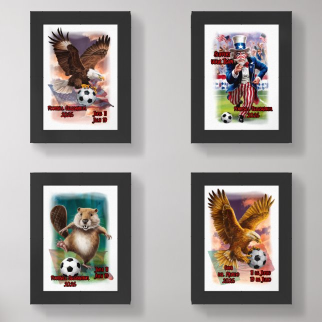 Football Celebration 2026 on a Wall Art Sets (Front)