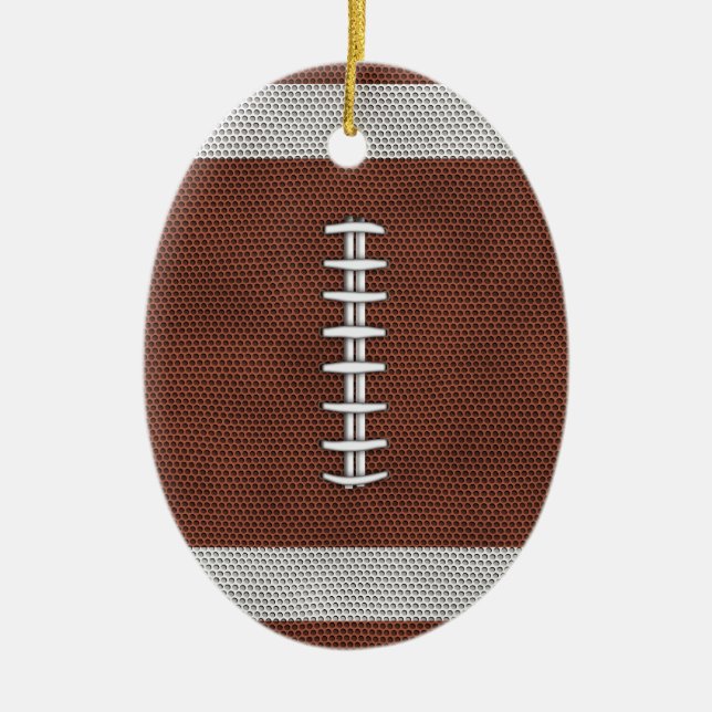 Football Ceramic Ornament (Front)