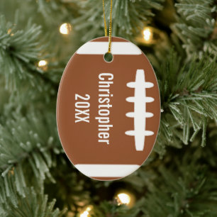 Football Ceramic Ornament