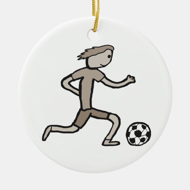 Football Ceramic Ornament (Front)
