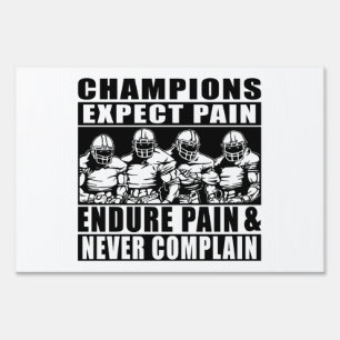Football Champions Sign