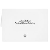 Football Chase Cards (Back Horizontal)
