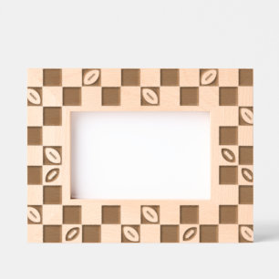Football Checkerboard Pattern Engraved Frames