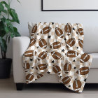 Football Checkered Star Pattern Tan