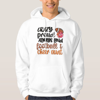 Football Cheer Aunt Of Cheerleader Football Player Hoodie