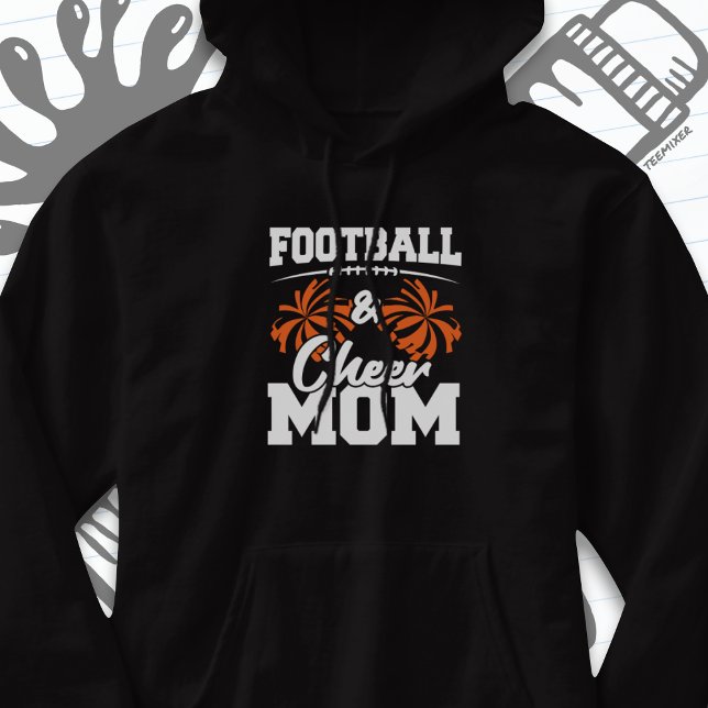 Football Cheer Mom High School Sports Cheerleading Hoodie (Creator Uploaded)