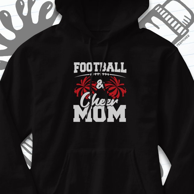 Football Cheer Mom High School Sports Cheerleading Hoodie (Creator Uploaded)