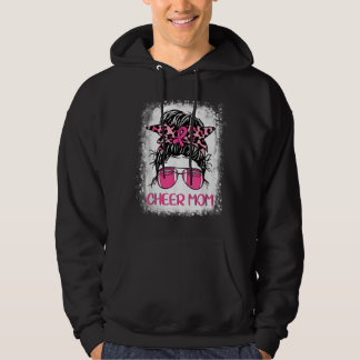 Football Cheer Mom Pink Out Leopard Breast Cancer  Hoodie