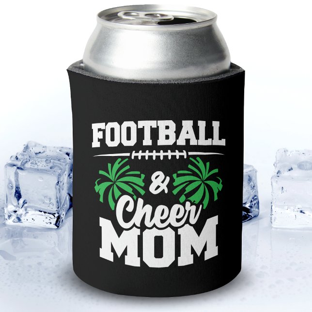 Football Cheer Squad School Sports Games Proud Mom Can Cooler (Creator Uploaded)