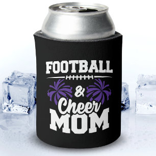 Football Cheer Squad School Sports Games Proud Mom Can Cooler