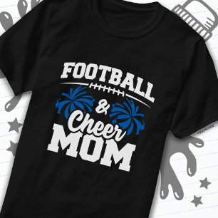 Football Cheer Squad School Sports Games Proud Mom T-Shirt