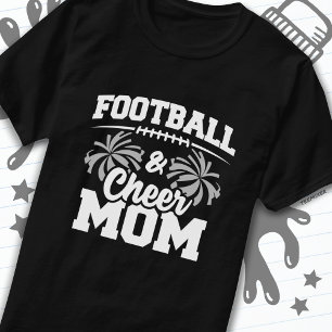 Football Cheer Squad School Sports Games Proud Mom T-Shirt