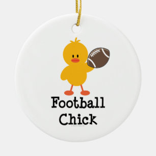 Football Chick Ornament
