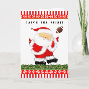 Football Christmas Holiday Card