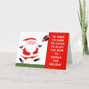 Football Christmas Holiday Card
