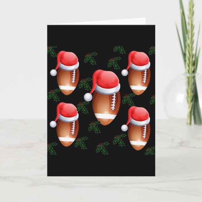 FOOTBALL CHRISTMAS HOLIDAY CARD (Front)