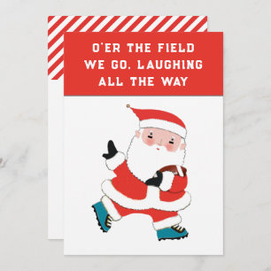 Football Christmas Holiday Cards